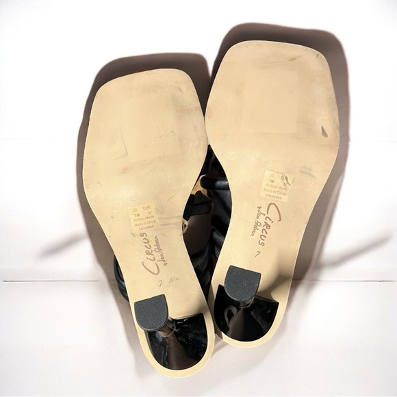 🌻Circus by Sam Edelman Savanna Black Strappy Heeled Sandals – Women's Size 7 - Picture 9 of 10